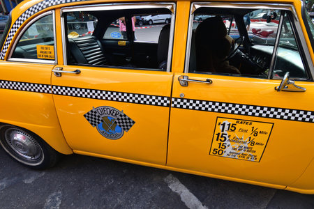 Paris, France. Classic car event held on Avenue des Ternes. July 16, 2023.のeditorial素材