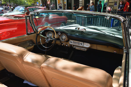 Paris, France. Classic car event held on Avenue des Ternes. July 16, 2023.のeditorial素材