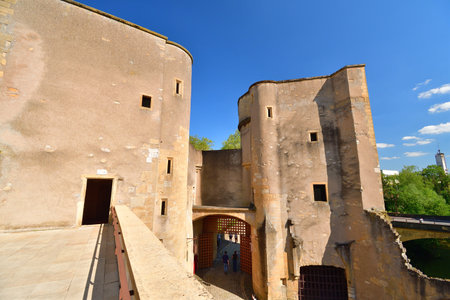 Metz, France. The German Gate over the Seille River. May 9, 2024.のeditorial素材
