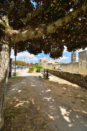 Saint-Emilion, France. A charming medieval town with stunning architecture and a rich history. August 15, 2024.の写真素材