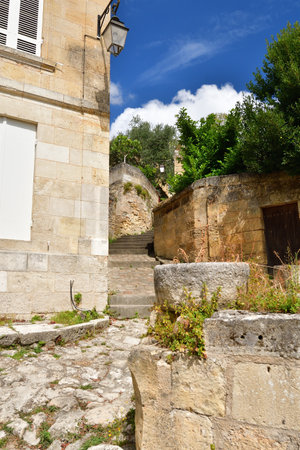 Saint-Emilion, France. A charming medieval town with stunning architecture and a rich history. August 15, 2024.の写真素材