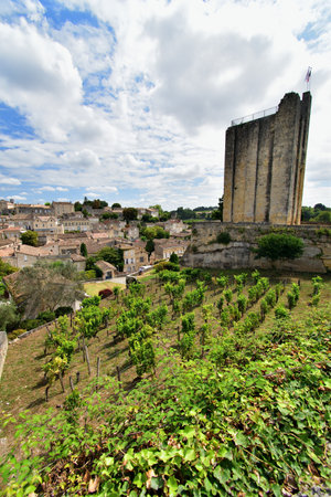 Bordeaux, France. King's Tower in Saint-Emilion. August 15, 2024.の写真素材