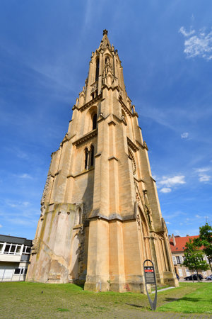 Metz, France. Tour du Temple de La Garnison de Metz (Temple Tower of the Metz Garrison). May 10, 2024.の写真素材