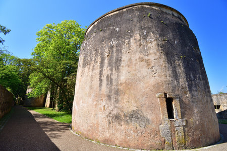 Metz, France. The ramparts of Fort de Bellecroix, the banks of the Moselle and Seille rivers. May 11, 2024.の写真素材
