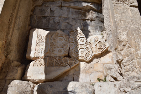 Ancient Roman Ruins of the Temple of Diana (Le Temple de Diane) in Nîmes, France — August 14,...