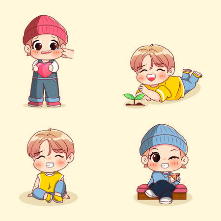 cute character baby boys cartoon