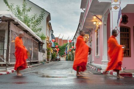 Phuket old town in the morning. Thailandのeditorial素材