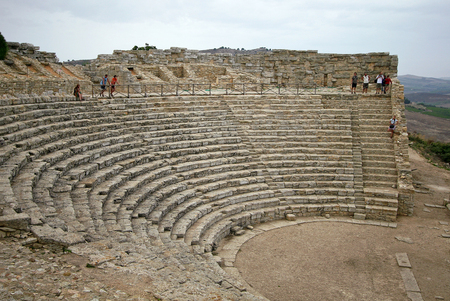 Amphitheater of Segesta, Sicilyのeditorial素材