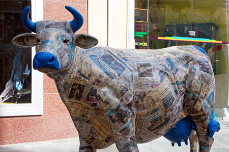 Toy cow in Las Palmas, Gran Canariaのeditorial素材