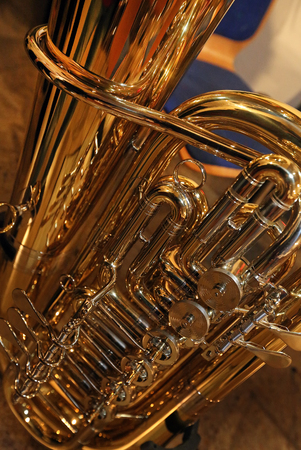 Tuba - detailed viewの写真素材