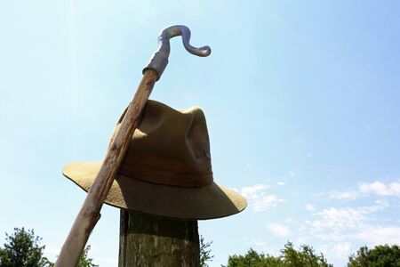 Shepherd's staff and hatの写真素材
