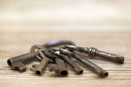 old rusty keys