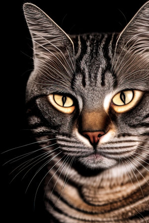 cute cat, generated by artificial intelligenceの素材