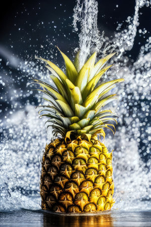 pineapple, generated by artificial intelligenceの素材
