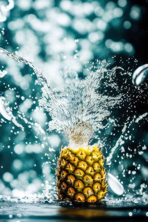 pineapple, generated by artificial intelligenceの素材