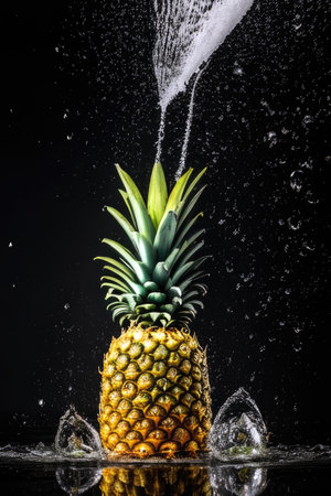 pineapple, generated by artificial intelligenceの素材