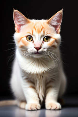 cute cat, generated by artificial intelligenceの素材