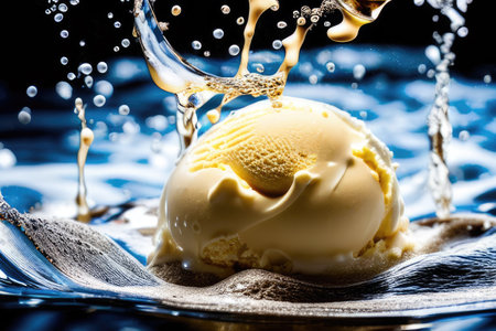 ice cream, generated by artificial intelligenceの素材