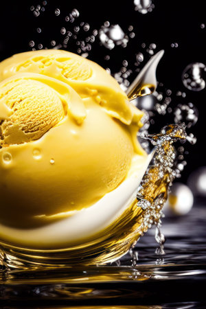 ice cream, generated by artificial intelligenceの素材