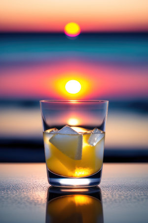 refreshment drink, generated by artificial intelligenceの素材