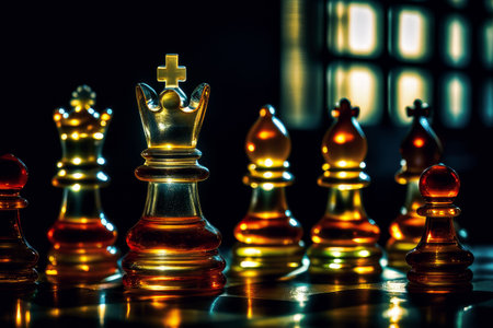 chess figures generated by artificial intelligenceの素材