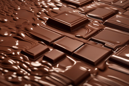 chocolate, generated by artificial intelligenceの素材
