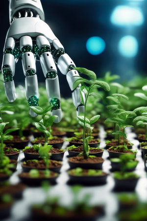 Robotics in agriculture generated by artificial intelligenceの素材