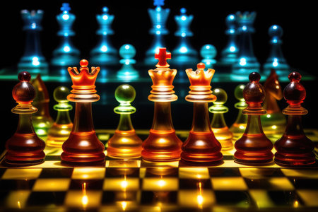 chess figures generated by artificial intelligenceの素材