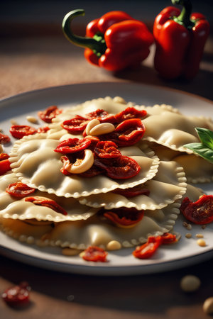 ravioli, generated by artificial intelligenceの素材
