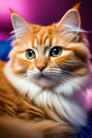 cute cat, generated by artificial intelligenceの素材