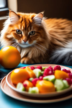 cute cat, generated by artificial intelligenceの素材