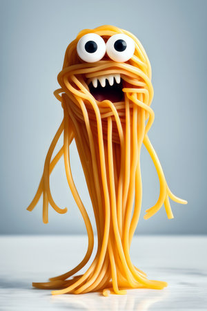 spaghetti monster, generated by artificial intelligenceの素材