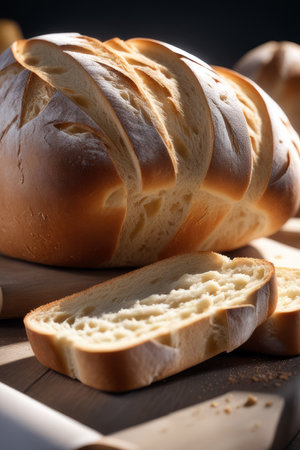 baguette, generated by artificial intelligenceの素材