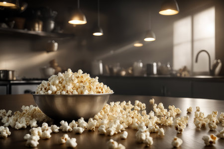 popcorn, generated by artificial intelligenceの素材