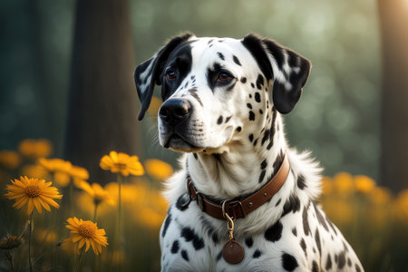 dalmatian, generated by artificial intelligenceの素材