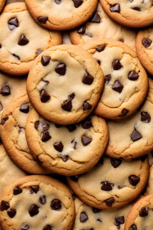 chocolate cookies, generated by artificial intelligenceの素材