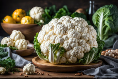 cauliflower, generated by artificial intelligenceの素材