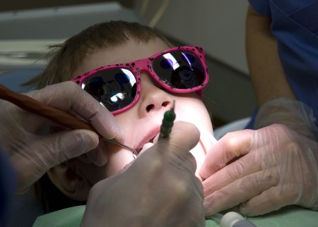 Child visit at the dentist