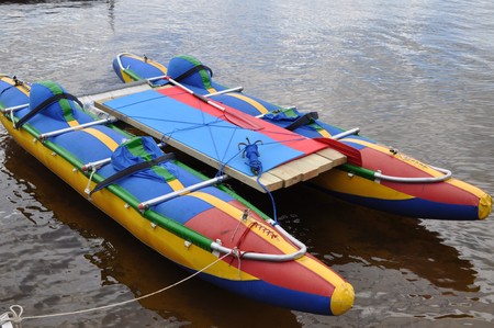 Inflatable catamaran