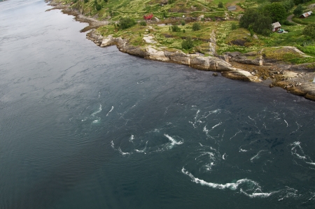 Saltstraumen fjord viewの写真素材