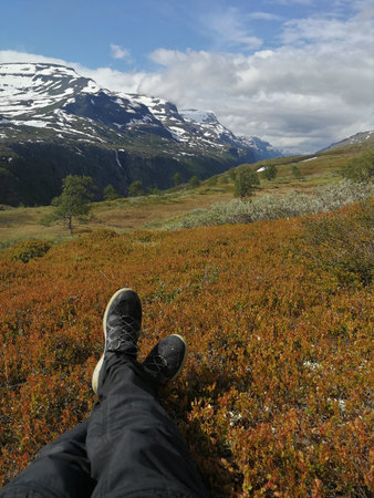 Mountains in Norway beyond the Arctic Circle.