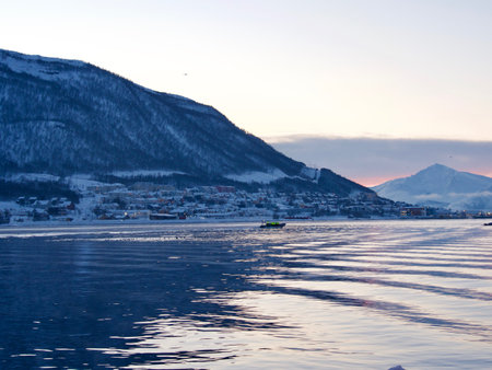 Arctic Norway the Northern Norwegian county of Troms, winter time