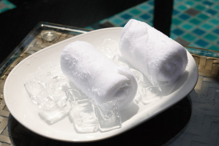 Ice cub refreshmentの写真素材