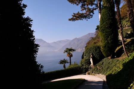 Villa del Balbianello, Lenno, Italyの写真素材