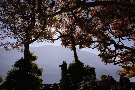 Villa del Balbianello, Lenno, Italyの写真素材