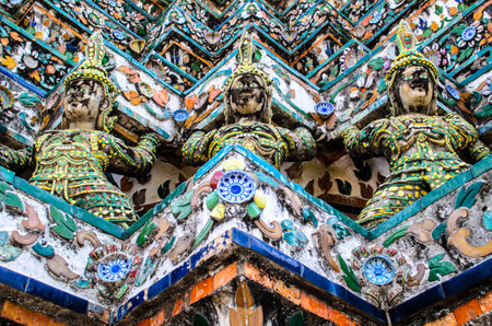 Fine Detail On Temple Stupa.の写真素材