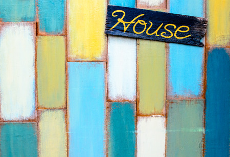 Close up of some varied coloured planks