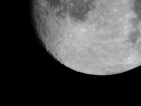 The Moon Close-Upの写真素材