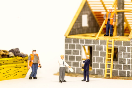 Construction Disagreementの写真素材