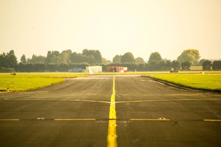 Airport Taxiwayの写真素材